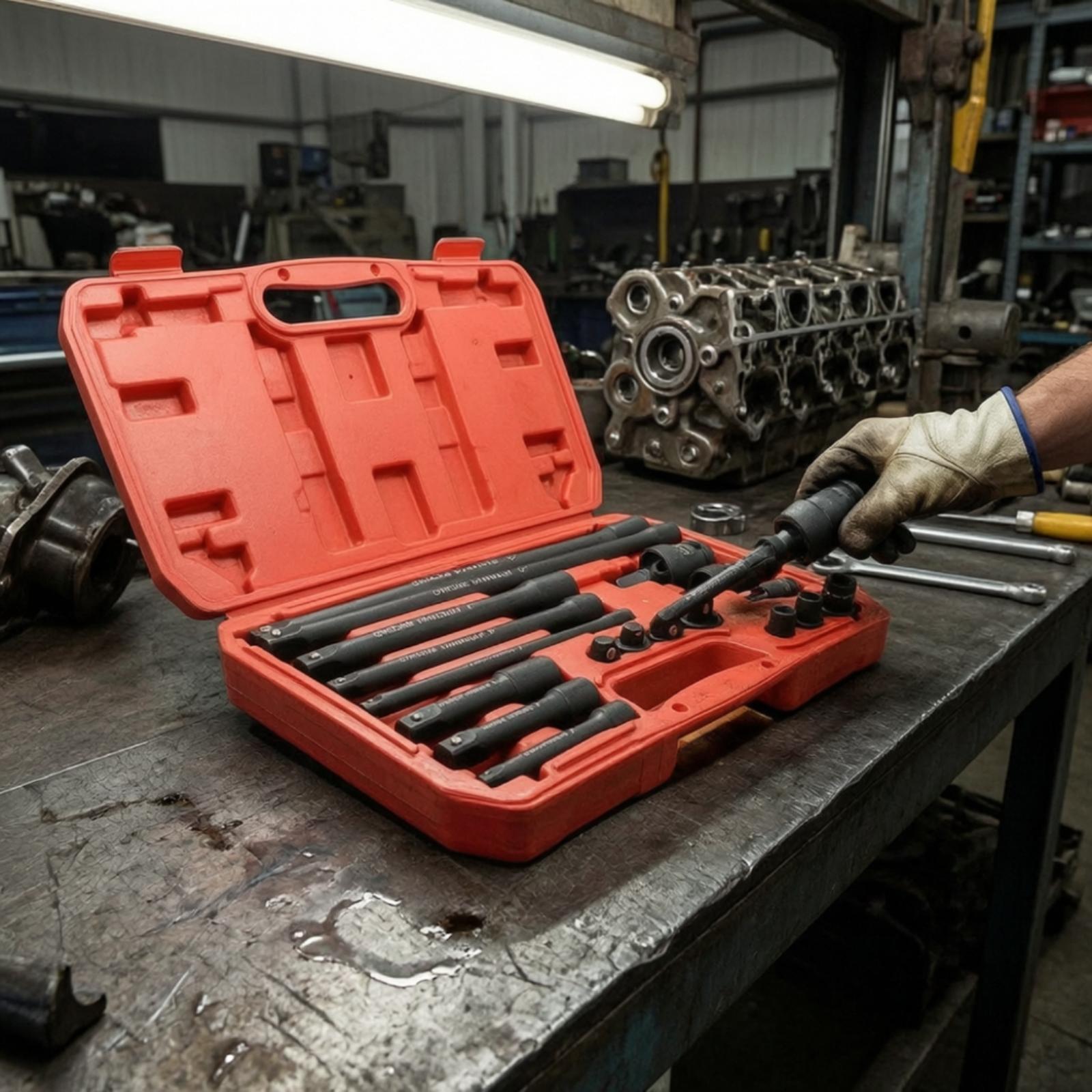Impact Wrench Kit 18 Piece Ext - Automotive Tools ulasan dan harga